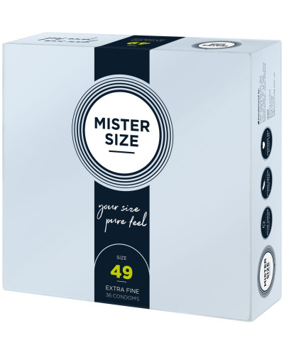 Презервативи Mister Size - pure feel - 49 (36 condoms), товщина 0,05 мм - Фото №2
