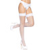 Панчохи-сітка зі швом Leg Avenue Backseam Thigh Highs White, one size - Фото №4