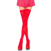 Плотные непрозрачные чулки Leg Avenue Opaque Nylon Thigh Highs Red, one size - Фото №1