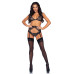 Мереживний комплект зі стразами Leg Avenue Bright Lights Rhinestone S (трусики, бра, пояс для панчіх - Фото №3