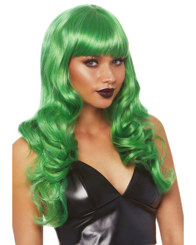 Хвиляста перука Leg Avenue Misfit Long Wavy Wig Green, довга, реалістичний вигляд, 61 см - Фото №1
