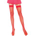 Чулки-сетка Leg Avenue Nylon Fishnet Thigh Highs One size, Red, мелкая сетка - Фото №1