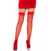 Чулки-сетка Leg Avenue Nylon Fishnet Thigh Highs One size, Red, мелкая сетка - Фото №3