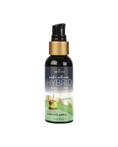 Змазка водно-силіконова Sensuva Hybrid Caramel Apple (57 мл) без цукру, можна для оральних пестощів - Фото №1