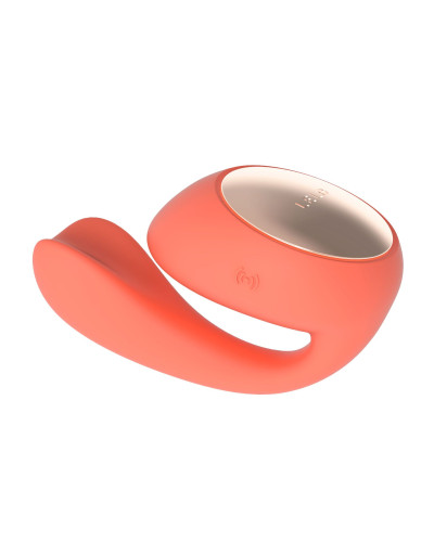 Смарт-вібратор LELO Ida Wave Coral Red, вагінально-кліторальний, технологія WaveMotion, 2 мотори - Фото №1