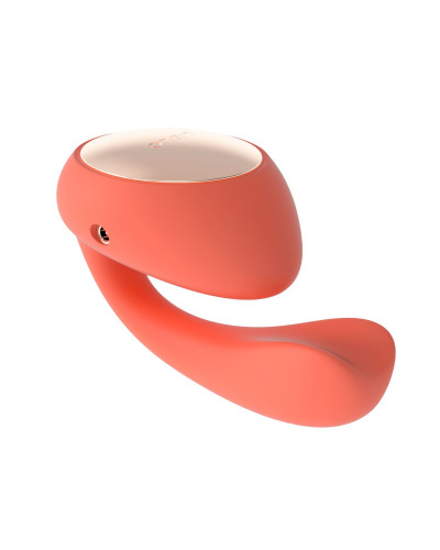 Смарт-вібратор LELO Ida Wave Coral Red, вагінально-кліторальний, технологія WaveMotion, 2 мотори - Фото №4