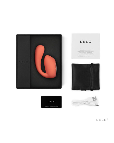 Смарт-вібратор LELO Ida Wave Coral Red, вагінально-кліторальний, технологія WaveMotion, 2 мотори - Фото №6