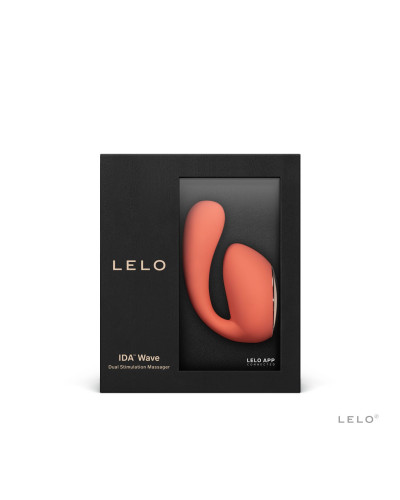Смарт-вібратор LELO Ida Wave Coral Red, вагінально-кліторальний, технологія WaveMotion, 2 мотори - Фото №7
