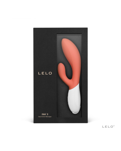 Вибратор-кролик LELO Ina 3 Coral, 10 режимов вибрации, мощный мотор - Фото №3
