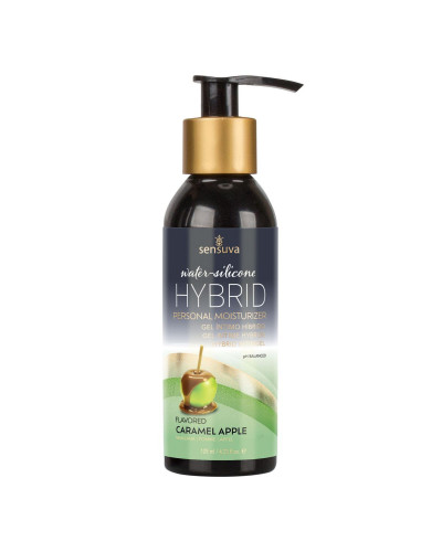 Змазка водно-силіконова Sensuva Hybrid Caramel Apple (125мл) без цукру, можна для оральних пестощів - Фото №1