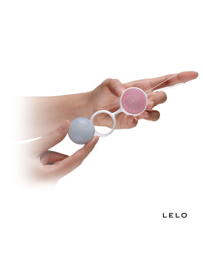 Набір вагінальних кульок LELO Beads Mini, діаметр 2,9 см, змінне навантаження, 2х28 та 2х37 г - Фото №2