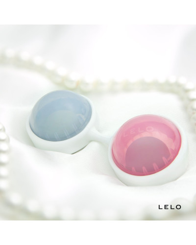 Набір вагінальних кульок LELO Beads Mini, діаметр 2,9 см, змінне навантаження, 2х28 та 2х37 г - Фото №5