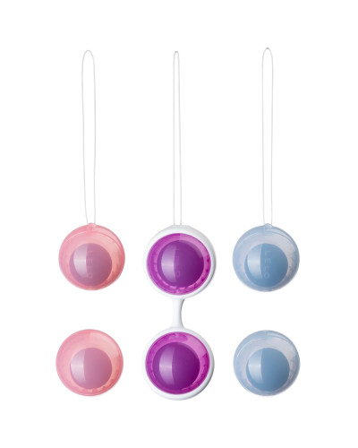 Набор вагинальных шариков LELO Beads Plus, диаметр 3,5 см, изменяемая нагрузка, 2х28, 2х37 и 2х60 г - Фото №2