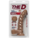 Фалоімітатор Doc Johnson The D - Ragin D - 9 Inch With Balls - ULTRASKYN - Caramel, діаметр 5,1 см - Фото №2