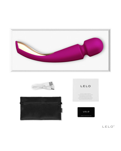 Вібромасажер LELO Smart Wand 2 Medium Deep Rose - Фото №3