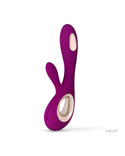 Вібратор-кролик LELO Soraya Wave Deep Rose, манливі рухи стовбура - Фото №1