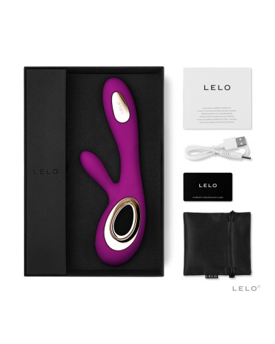 Вібратор-кролик LELO Soraya Wave Deep Rose, манливі рухи стовбура - Фото №7
