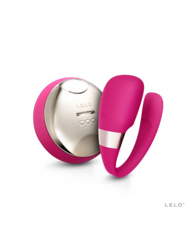 Вібратор для пар LELO Tiani 3 Cerise, 2 мотори, пульт ДК - Фото №1