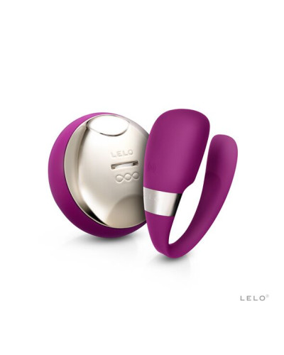 Вибратор для пар LELO Tiani 3 Deep Rose, 2 мотора, пульт ДУ - Фото №1