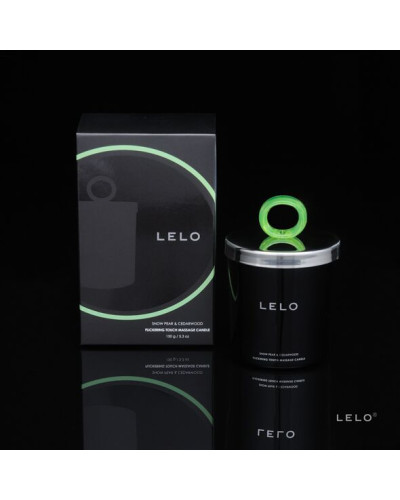 Масажна свічка LELO Massage Candle Snow Pear & Cedarwood, соєвий віск, 36 годин горіння - Фото №2