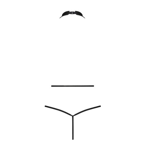 Боди-халтер из экокожи Passion JANNIES BODY L/XL black