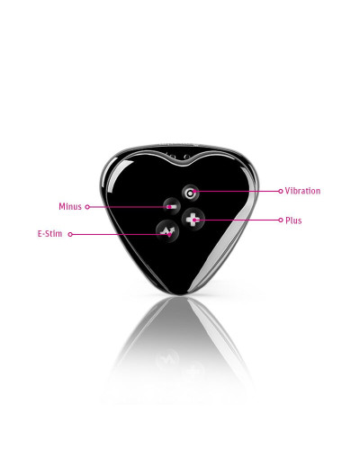 Вібратор для клітора з електростимуляцією Mystim Heart's Desire Black Edition - Фото №7