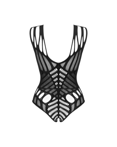 Боди с большими вырезами Obsessive B139 crotchless teddy S/M/L, с доступом - Фото №4