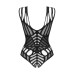 Боди с большими вырезами Obsessive B139 crotchless teddy S/M/L, с доступом - Фото №4