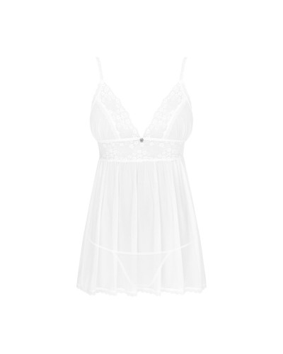 Пеньюар и трусики Obsessive Heavenlly babydoll & thong XL/2XL - Фото №3