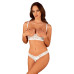 Эротический комплект Obsessive Heavenlly 2-pcs cupless set M/L, открытая грудь, с доступом - Фото №1