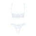 Эротический комплект Obsessive Heavenlly 2-pcs cupless set M/L, открытая грудь, с доступом - Фото №3