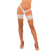 Чулки Obsessive Heavenlly stockings XL/2XL, широкая резинка - Фото №1