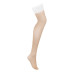 Чулки Obsessive Heavenlly stockings XL/2XL, широкая резинка - Фото №3