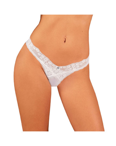 Мереживні танга Obsessive Heavenlly thong M/L - Фото №1