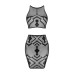 (SALE) Еротичний напівпрозорий комплект Obsessive K101 top & skirt S/M/L, топ, спідниця - Фото №3