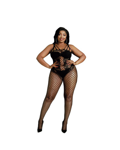 Бодистокинг Moonlight Plus Model 04 XL-XXXL Black, с доступом - Фото №1