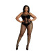 Бодистокинг Moonlight Plus Model 04 XL-XXXL Black, с доступом - Фото №1