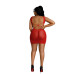 Платье-бодистокинг Moonlight Plus Model 08 XL-XXXL Red - Фото №2