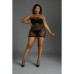 Сукня-бодістокінг Moonlight Plus Model 10 XL-XXXL Black - Фото №3