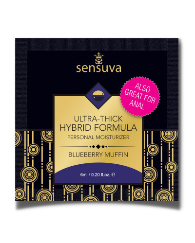 Пробник густої змазки Sensuva - Ultra-Thick Hybrid Formula Blueberry Muffin (6 мл) - Фото №1