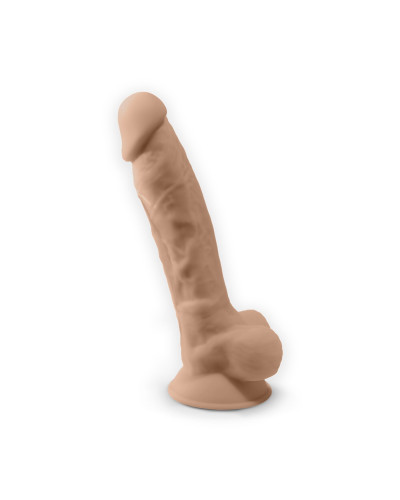 Фаллоимитатор с вибрацией SilexD Vetus Vibro Flesh (MODEL 1 size 8in) + LRS, двухслойный, диам.4,2см - Фото №2