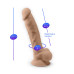 Фаллоимитатор с вибрацией SilexD Vetus Vibro Flesh (MODEL 1 size 8in) + LRS, двухслойный, диам.4,2см - Фото №6