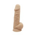 Фалоімітатор з вібрацією SilexD Norman Vibro Flesh (Model 1 size 8,5") + LRS, діаметр 5 см - Фото №2