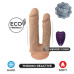 Подвійний фалоімітатор з вібрацією SilexD Double Gusto Vibro Flesh (Model 1 size 8" & 7") + LRS, діа - Фото №5