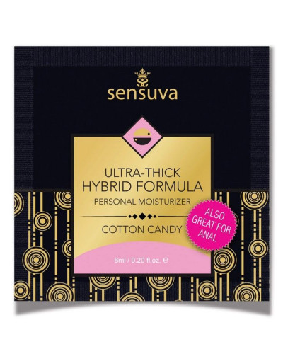 Пробник Sensuva - Ultra-Thick Hybrid Formula Cotton Candy (6 мл) - Фото №1