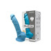 Фалоімітатор SilexD Johnny Blue (MODEL 1 size 7in), двошаровий, силікон+Silexpan, діаметр 3,8 см - Фото №3