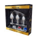 Набір металевих анальних пробок Alive Metal Plug Kit, діаметр 3,2 см / 3,5 см / 4,1 см - Фото №1