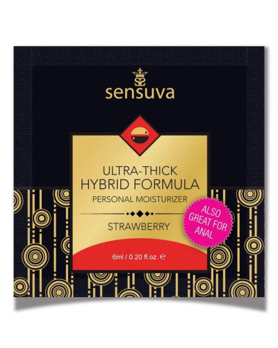 Пробник Sensuva - Ultra-Thick Hybrid Formula Strawberry (6 мл) - Фото №1