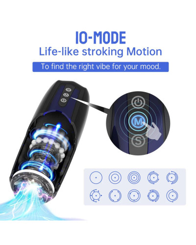 Інтерактивний смарт мастурбатор Magic Motion Xone, імітація фрикцій, 10 режимів, кнопка турбо - Фото №4