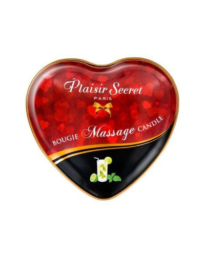 Розпродаж!!! Масажна свічка-серце Plaisirs Secrets Mojito (35 мл) (термін 07.2025) - Фото №2